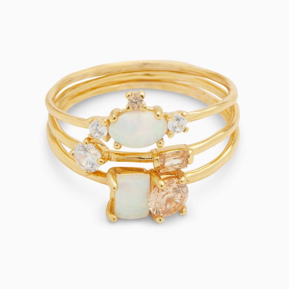Gorjana Hudson Ring Set | Gold | NWT ✨